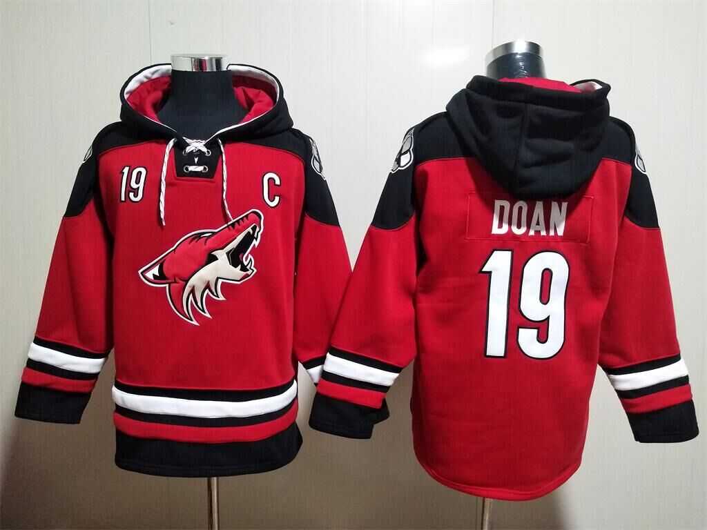 Phoenix Coyotes 19 Doan Red All Stitched Sweatshirt Hoodie,We sell and wholesale Phoenix Coyotes 19 Doan Red All Stitched Sweatshirt Hoodie on line form chian!